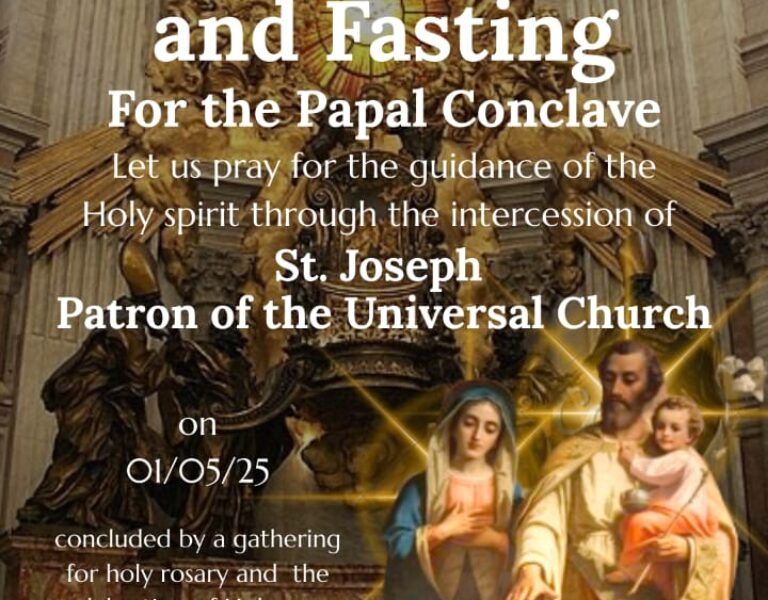 01-05-2025 – Fasting Prayer @ Assisi Garden for Papal Conclave